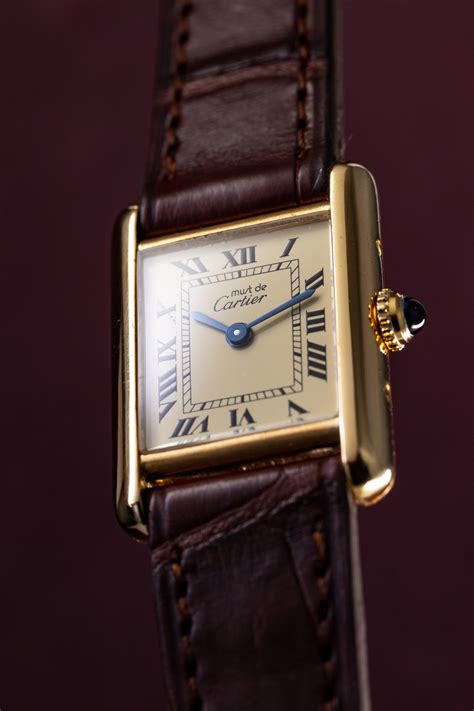 vermeil cartier tank